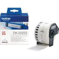 Brother Etiket DK-22223 Zwart op wit (50 mm)