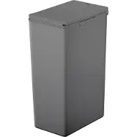 EKO Morandi Touch afvalbak, kunststof, touch bar mechanisme, stapelbaar, B 245 x D 370 x H 630 mm, 40 liter, blauw/grijs