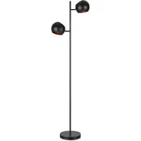 Markslöjd Vloerlampe , Edgar, Zwart, Woonkamer, Metaal, Scandinavisch