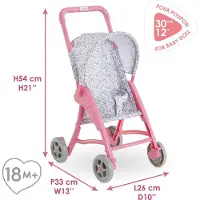 Corolle Kinderwagen Bloemen voor Babypop, 30cm