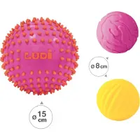 Ginza.se -3 SENSORISCHE BALLEN ROZE, ? 8 cm, ? 15 cm