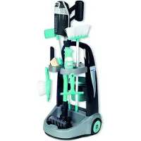 Smoby - Speelgoedstofzuiger - Rowenta Schoonmaaktrolley met stofzuiger - rollenspel huishoud