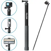Telesin 3 Meter Premium Selfie Stick Carbon