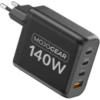 MOJOGEAR CHARGE+ 140 Watt oplader met 4 poorten USB / USB-C