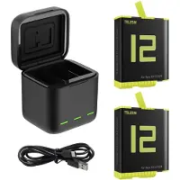 Telesin Triple Battery Charger Box + 2x accu - GoPro 9/10/11/12
