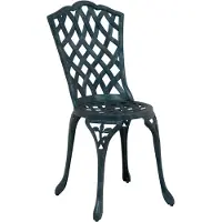 vidaXL Tuinstoel 2 pcs Groen 39 x 40 x 87cm Aluminium