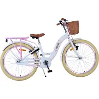 Volare Blossom Kinderfiets - Meisjes - 24 inch - Wit - Twee handremmen