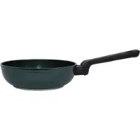 PENTOLE AGNELLI AlBlack Elite koekenpan / hapjespan - Ø 20 cm - PFAS-vrij - Keramisch - Inductiegeschikt - Scarabeo Groen