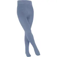 Falke Family dun eenkleurig katoen panty kinderen blauw - maat 122-128