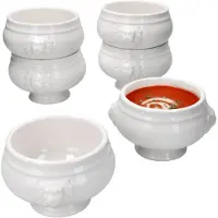 MamboCat Set van 6 terrines met leeuwenkop Leo 0.45L