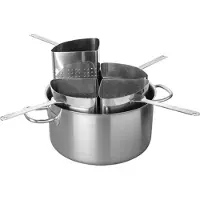 HorecaTraders Pasta-kookpan | RVS | 20.2 L | Ø35 cm