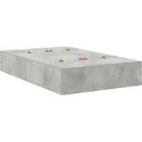 vidaXL Opbergbedframe met lade Beton Grijs 120 cm Bewerkt hout