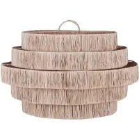 Furnilux -grote hanglamp pulau Ø65 cm – handgemaakte plafondlamp van natuurlijk