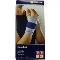 Bauerfeind Manutrain polsbrace Zwart - Rechts - Maat 1