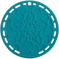 Le Creuset - Siliconen - Onderzetter 20cm Caribbean Blue