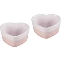 Le Creuset Ramekin 2 Schaaltjes Hart 'Shell Pink'
