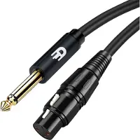 Drivv. Premium XLR Kabel - XLR female naar 6.35 mm Jack Male - Stereo Jack - 5 meter