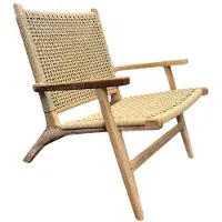 WGXL Collection Loungestoel Freddy - Teakhout - Rope - Beige -