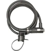 Kryptonite Kryptoflex 1218 Cijferslot – Kabelslot – Spiraalkabel met Combinatieslot – Veelzijdig Slot – 180 cm – Staal – Zwart