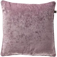 Dutch decor LEWY - sierkussen 60x60 cm - glansvelours - groot formaat - Dusky Orchid - paars - Inclusief binnenkussen - Luxe kussens voor woonkamer & bank