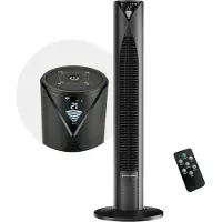 CoolHome - CF2205 - Torenventilator met afstandsbediening - Ventilator staand met Ionisator - 96 CM - Dimbaar LED scherm - Zwart