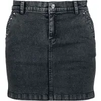 Rock Rebel by EMP Minirok - Rok met piramidestuds - S tot XXL - voor Vrouwen - donkergrijs - Maat L