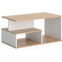 Vicco Hasso Salontafel – 90 x 49.4 cm Eik goud/wit