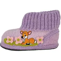 Beck Huisschoenen 'Kitz' olijfgroen / lavendel / donkeroranje / rosa
