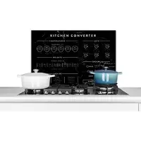 KitchenYeah Spatscherm keuken 70x50 cm - Kookplaat achterwand Keuken - Marmer print - Handleiding - Muurbeschermer - Spatwand fornuis - Hoogwaardig aluminium