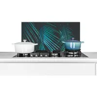 KitchenYeah Spatscherm keuken 60x30 cm - Kookplaat achterwand Palm - Palmboom - Tropisch - Muurbeschermer - Spatwand fornuis - Hoogwaardig aluminium