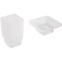 Beliani UVITA - 6-delige badkamer hardware set - Zilver - Aluminium