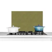 KitchenYeah - Muurbeschermer - Leer - Groen - Dierenhuid - Design - Dieren - Spatscherm keuken - 70x50 cm - Achterwand