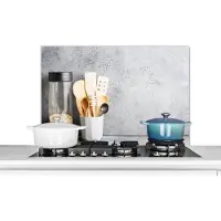 KitchenYeah Spatscherm keuken 80x55 cm - Kookplaat achterwand Muesli - Spatel - Keukengerei - Muurbeschermer - Spatwand fornuis - Hoogwaardig aluminium