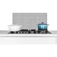 KitchenYeah Spatscherm - Achterwand keuken - Design - Patronen - Abstract - Zwart - Wit - 70x30 cm