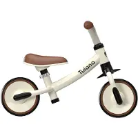 Tulano - Scout 15 - loopfiets – voor Kinderen van 18-48 maanden – crème/bruin/zwart