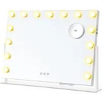 Songmics Make up spiegel met verlichting en oplaadfunctie