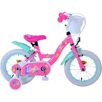 Volare Barbie Kinderfiets - Meisjes - 14 inch - Roze - Twee handremmen