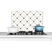 KitchenYeah Spatscherm -Keuken achterwand - Patronen - Geometrie - Hart - Keuken - 60x40 cm - Spatwand