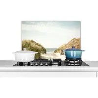 KitchenYeah Spatscherm - Duin - Strand - Zee - Natuur - Zand - Spatwand - 70x50 cm - Spatwand