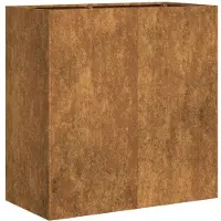 vidaXL Plantenbak Roestig 80 x 40 x 80 cm