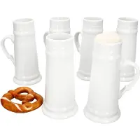 MamboCat Set van 6 prins kannen met handvat 0,5 liter conisch keramiek