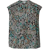s.Oliver Blouse beige / aqua / zwart