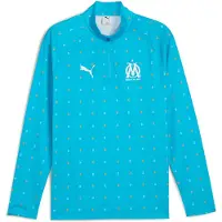 Puma Functioneel shirt 'Olympique de Marseille Pre-match' hemelsblauw / wit