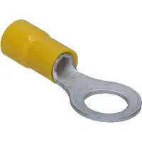 Kalitec 10 stuks Cembre GF-M8 ringkabelschoenen geïsoleerd M8 geel 4-6 mm² I industriële kwaliteit