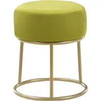 Beliani DELCO - Hocker - Groen - Fluweel