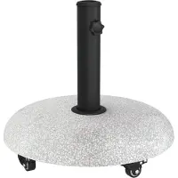 vidaXL Parasolvoet 21kg Lichtgrijs Betonkleurig Rond