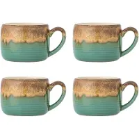 Bloomingville Sheen mokken groen set van 4 stuks - 82072525