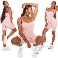Koucla playsuit dames lente/zomer playsuit roze maat S