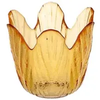 HBX natural living Waxinelichthouder tulp oranje Ø8xH8cm