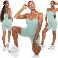 Koucla playsuit dames lente/zomer playsuit groen maat S
